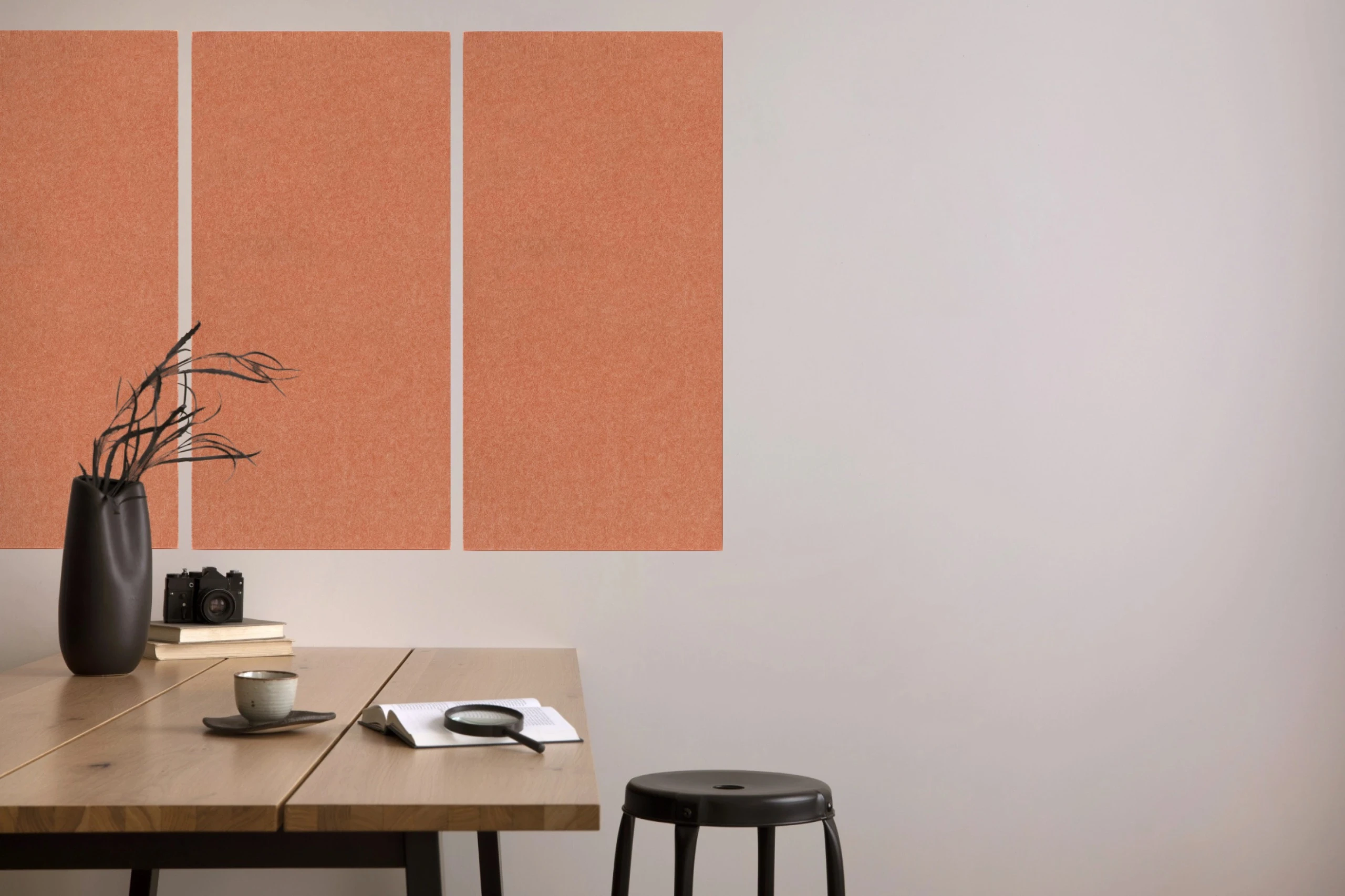 Wandpaneel Jangal Modular Wall colored PET bevelled 11218B Coral Peach 52 x 104cm