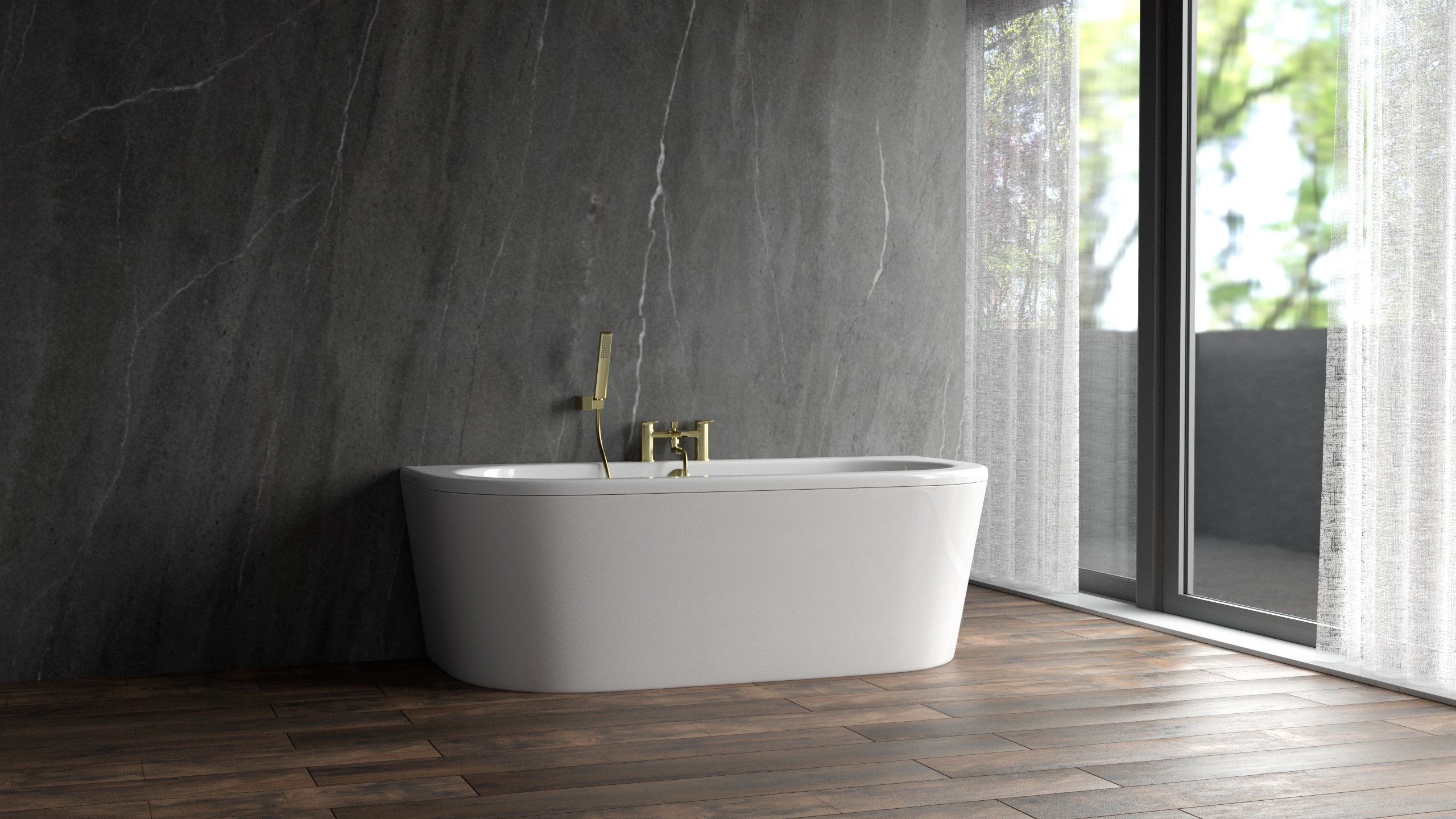CHECK Smart Wall Tile 30003M Marmor Imperiale-Grau (3050x1120x8mm)