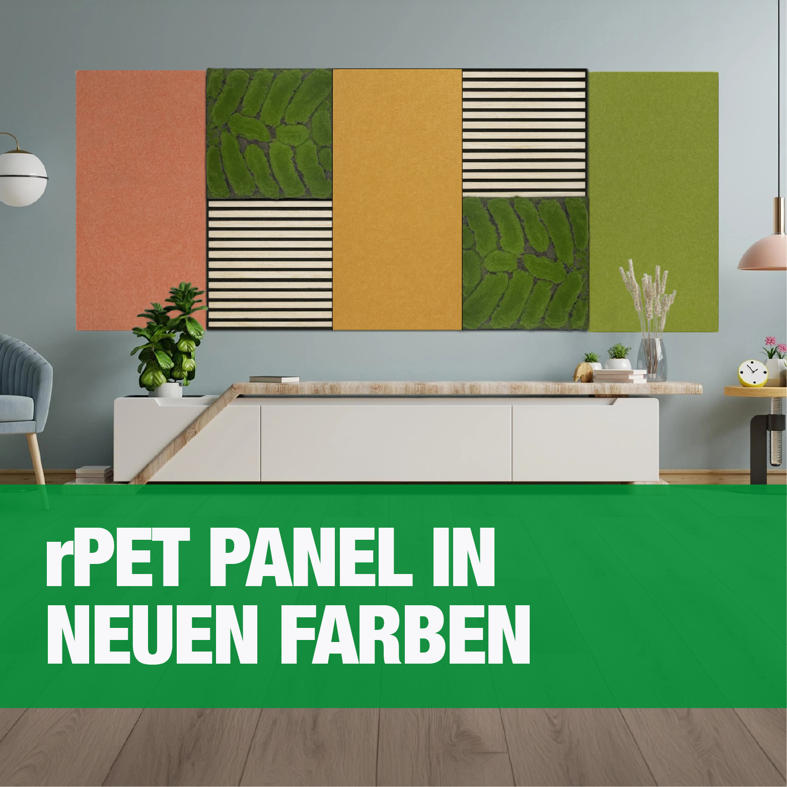 Noch mehr Gestaltungsspielraum für Ihre Wände: Neue Farben für unsere rPET Filz Acoustic Panels