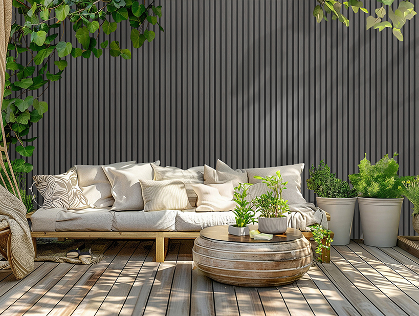 Wandpaneel 12001 Grey WPC Outdoor (2350x219x26mm)