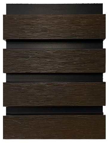 Wandpaneel 12004 Dark Brown WPC Outdoor (2350x219x26mm)