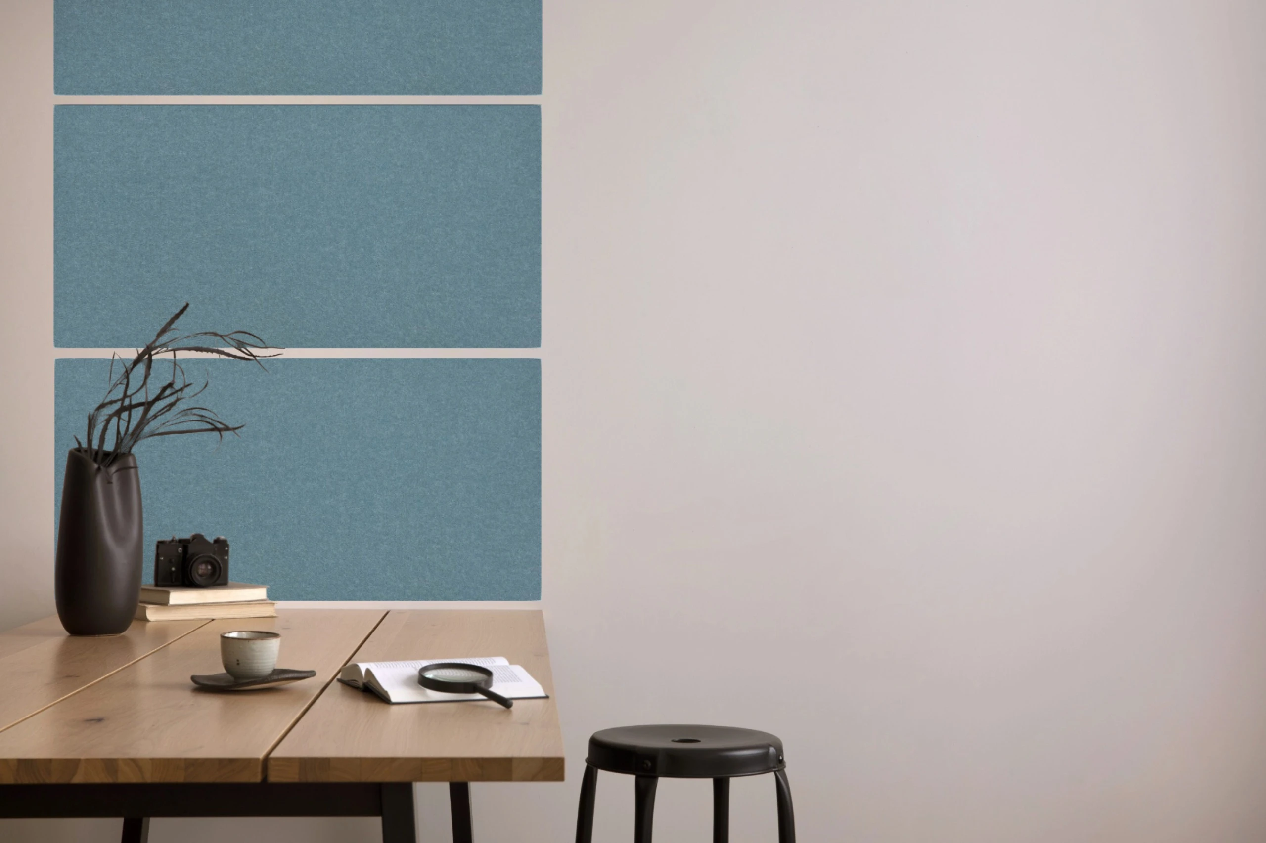 Wandpaneel Jangal Modular Wall colored PET bevelled 11214B Ice Blue 52 x 104cm