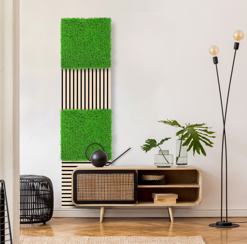 Wandpaneel Jangal Modular Wall 11115 Bright Green Design Grass 52 x 52 cm