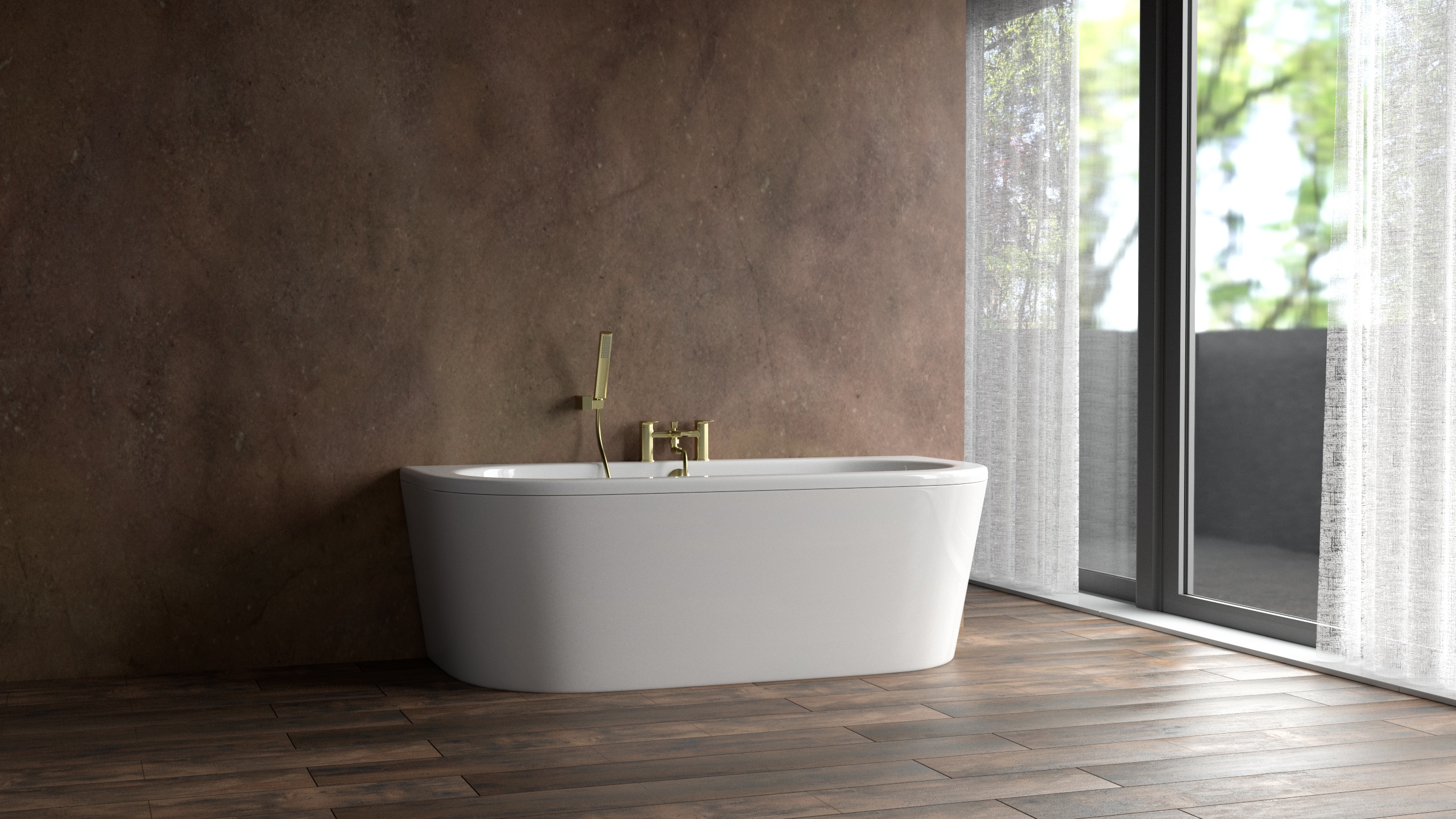 CHECK Smart Wall Tile 30000M Metall Rost-Bronze (3050x1120x8mm)