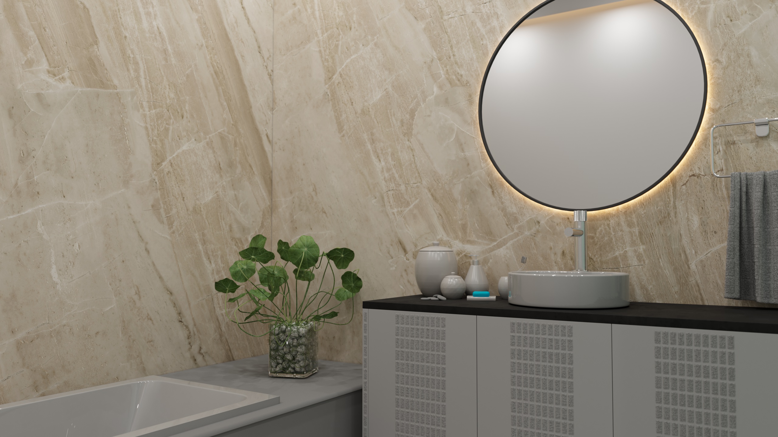 CHECK Smart Wall Tile 30006M Sandstein Terra-Beige SM (3050x1120x8mm)